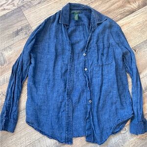 Ralph Lauren linen Blue Shirt